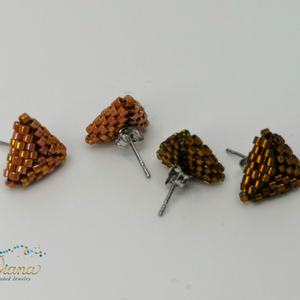 Ear candy fülbevaló szett - Csokoládé és bronz - ékszer - fülbevaló - pötty fülbevaló - Meska.hu Ear candy fülbevaló szett - Csokoládé és bronz - ékszer - fülbevaló - pötty fülbevaló - Meska.hu