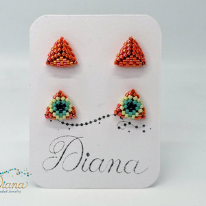 Ear candy fülbevaló szett - Narancs - ékszer - fülbevaló - pötty fülbevaló - Meska.hu Ear candy fülbevaló szett - Narancs - ékszer - fülbevaló - pötty fülbevaló - Meska.hu