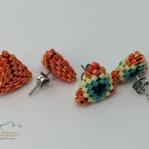 Ear candy fülbevaló szett - Narancs - ékszer - fülbevaló - pötty fülbevaló - Meska.hu Ear candy fülbevaló szett - Narancs - ékszer - fülbevaló - pötty fülbevaló - Meska.hu