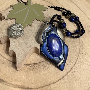 Lápisz lazuli nyaklánc - ékszer - nyaklánc - medálos nyaklánc - Meska.hu