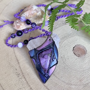 Stichtit nyaklánc, Ékszer, Nyaklánc, Medálos nyaklánc, Ékszerkészítés, Gyurma, MESKA