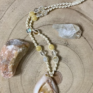 Citrin ásvány nyaklánc - ékszer - nyaklánc - medálos nyaklánc - Meska.hu