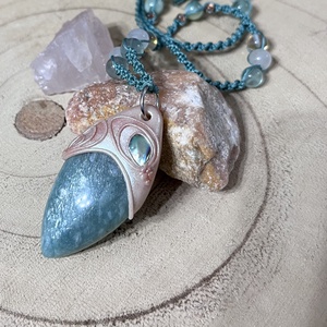 Amazonit nyaklánc - ékszer - nyaklánc - medálos nyaklánc - Meska.hu