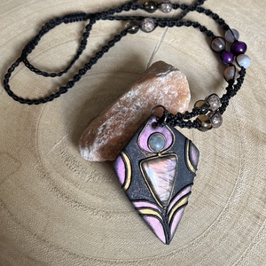 Labradorit talizmán  - ékszer - nyaklánc - medálos nyaklánc - Meska.hu