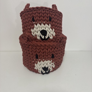 Horgolt mókus tároló - diy (csináld magad) - szabásminta, útmutató - horgolási minta - Meska.hu