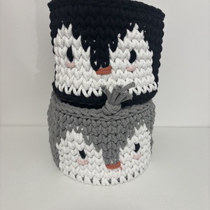 Horgolt pingvin tároló -  - Meska.hu