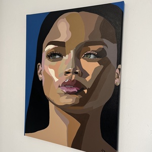 Rihanna - Festmény - művészet - festmény - akril - Meska.hu