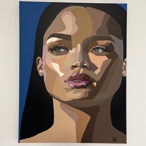 Rihanna - Festmény, Művészet, Festmény, Akril, Festészet, MESKA