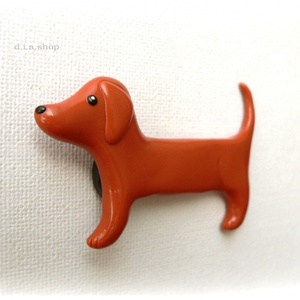 Tacskó, avagy Kifli a kajla kutya - hűtőmágnes  -  - Meska.hu