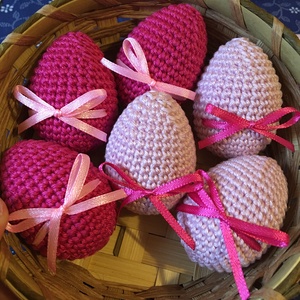 Horgolt húsvéti tojások - Meska.hu