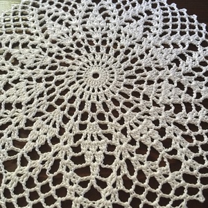 Horgolt fehér terítő -  - Meska.hu