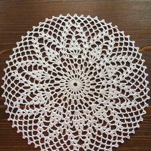 Horgolt fehér terítő -  - Meska.hu