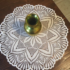 Fehér horgolt terítő -  - Meska.hu