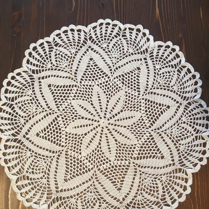 Fehér horgolt terítő -  - Meska.hu