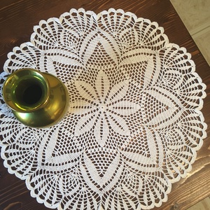 Fehér horgolt terítő -  - Meska.hu