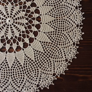 Ekrü horgolt terítő - otthon & életmód - konyhafelszerelés, tálalás - Meska.hu