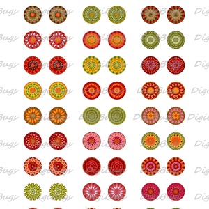 Mandala-mánia - digitális képek ékszerkészítéshez  - kellékek & szerszámok - gyöngyfűzés kellékek - Meska.hu