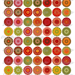 Mandala-mánia - digitális képek ékszerkészítéshez  - kellékek & szerszámok - gyöngyfűzés kellékek - Meska.hu