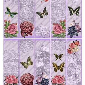 Romantikus könyvjelzők - nyomtatható képkollázs  - kellékek & szerszámok - Meska.hu