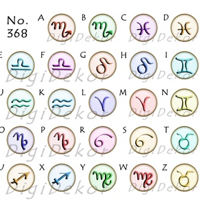 Horoszkópos ékszer, csillagjegyes nyaklánc választható mintával, asztrológia, zodiákus jegyek, 24 változatban - ékszer - nyaklánc - medálos nyaklánc - Meska.hu