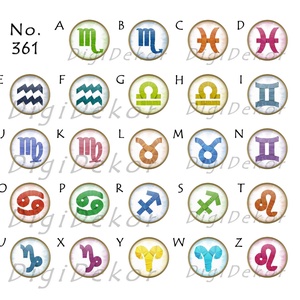 Horoszkópos ékszer, csillagjegyes nyaklánc, asztrológia, zodiákus jegyek, 12 változatban - ékszer - nyaklánc - medálos nyaklánc - Meska.hu