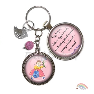 Idézetes kulcstartó ballagó lányoknak, két medállal, egyedi ballagási ajándék, személyes kulcstartó ballagóknak - Meska.hu