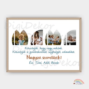 Egyedi fényképes ajándék nagymamának. MAMA feliratos motómontázs anyák napjára szülinapra karácsonyra. Falikép, táblakép, Otthon & Életmód, Dekoráció, Kép & Falikép, Táblakép, Fotó, grafika, rajz, illusztráció, MESKA