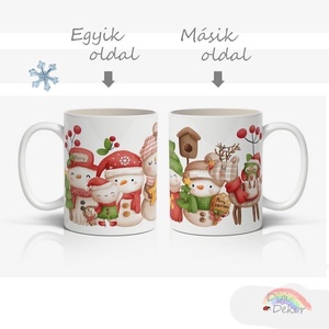 Nagyon cuki hóemberes bögre gyerekeknek. Kedves meglepetés karácsonyra, télapóra.  - karácsony - mikulás - mikulás ajándékok - Meska.hu