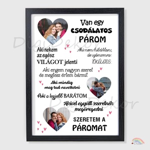 Van egy csodálatos párom - falikép fényképekkel. , Otthon & Életmód, Dekoráció, Kép & Falikép, Poszter, Fotó, grafika, rajz, illusztráció, MESKA