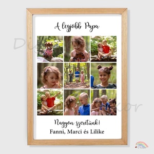 Fotós ajándék Papának, Dédipapának. Apák napi meglepetés. , Otthon & Életmód, Dekoráció, Kép & Falikép, Táblakép, Fotó, grafika, rajz, illusztráció, MESKA