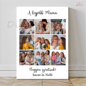 Fényképes tábla Mamának, Dédinek. Fotós anyák napi ajándék. , Otthon & Életmód, Dekoráció, Kép & Falikép, Táblakép, Fotó, grafika, rajz, illusztráció, MESKA