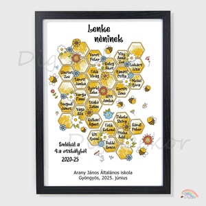 Méhecskés búcsúajándék tanítónak, óvónőnek.  - otthon & életmód - dekoráció - kép & falikép - poszter - Meska.hu