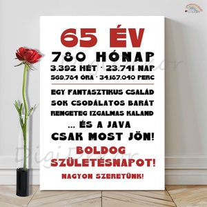 Születésnapi falikép nagyszülőknek. , Otthon & Életmód, Dekoráció, Kép & Falikép, Táblakép, Fotó, grafika, rajz, illusztráció, MESKA