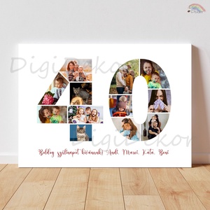 Fotómontázs 40. születésnapra, Művészet, Kollázs, , MESKA