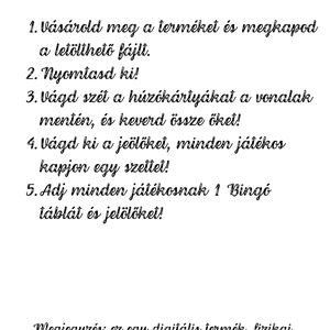 Halloween Bingó - játék & sport - táblajáték és kártyajáték - társasjátékok - Meska.hu