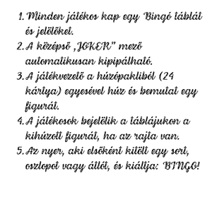 Halloween Bingó - játék & sport - táblajáték és kártyajáték - társasjátékok - Meska.hu