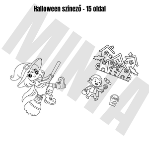 Halloween Színező - 15 lapos nyomtatható PDF - otthon & életmód - papír, írószer - színező - Meska.hu
