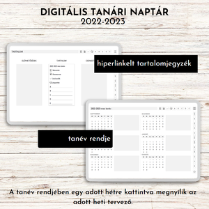 Digitális tanári napló, 2022-2023-mas tanév - otthon & életmód - papír, írószer - naptár & tervező - Meska.hu