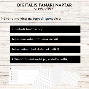 Digitális tanári napló, 2022-2023-mas tanév - otthon & életmód - papír, írószer - naptár & tervező - Meska.hu