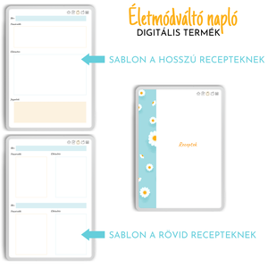 Digitális életmódváltó napló - otthon & életmód - papír, írószer - naptár & tervező - Meska.hu