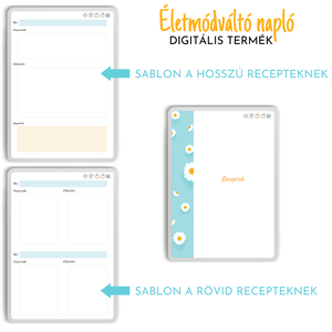 Digitális életmódváltó napló - otthon & lakás - papír írószer - naptár & tervező - Meska.hu