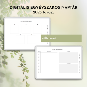 Egyévszakos digitális naptár, 2023 tavasz - otthon & életmód - papír, írószer - naptár & tervező - Meska.hu