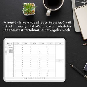 16 hónapos digitális naptár (2023. szeptember - 2024. december) - otthon & életmód - papír, írószer - jegyzetfüzet & napló - Meska.hu