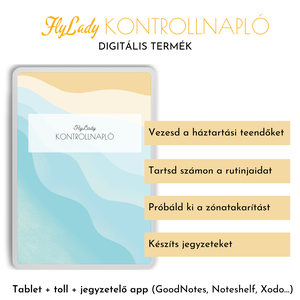 FlyLady Kontrollnapló - Meska.hu