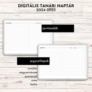 Digitális tanári naptár a 2024-2025-ös tanévre - otthon & életmód - papír, írószer - naptár & tervező - Meska.hu