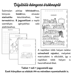 Digitális könyves napló - otthon & életmód - papír, írószer - jegyzetfüzet & napló - Meska.hu