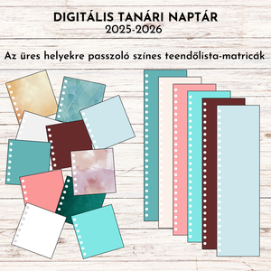 Digitális tanári naptár a 2026-2027-es tanévre - otthon & életmód - papír, írószer - naptár & tervező - Meska.hu