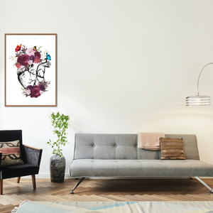 emberi szív virágokkal digitális termék - művészet - grafika & illusztráció - digitális - Meska.hu