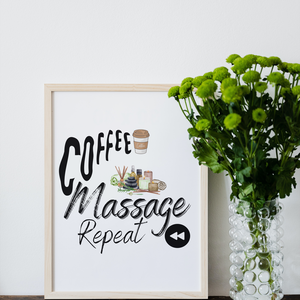 coffee massage repeat egy masszőr élete kávé masszázs és minden elölről digitális termék - művészet - grafika & illusztráció - digitális - Meska.hu