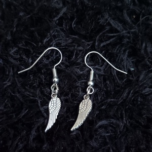 Angyal szárny bizsu fülbevaló  - Meska.hu